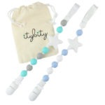 Twinkle Star Pacifier Clips